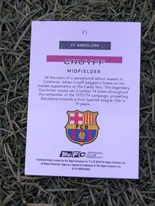 Pack 2 cartas Cruyff Bona Fide 64/99-Captain 46/75