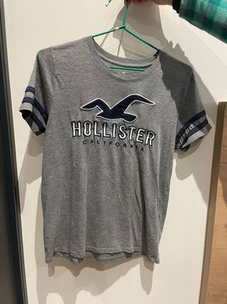 Camiseta Hollister Gris