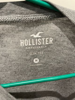Camiseta Hollister Gris