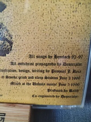 CD Hemlock 'Crush the Race of God' EP Original