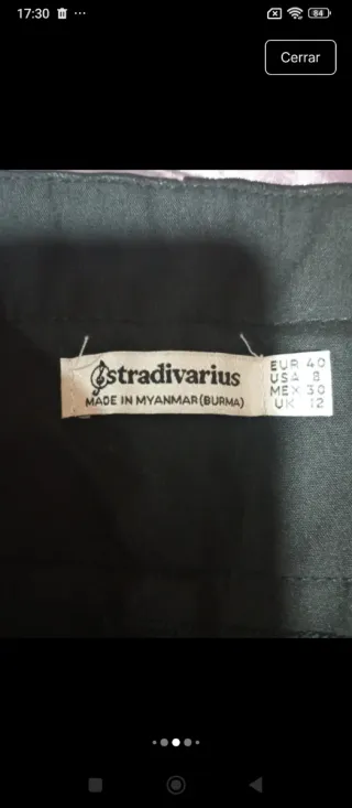 Pantalón polipiel negro