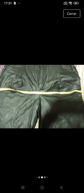 Pantalón polipiel negro