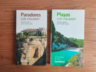 LOTE DE LIBROS PARADORES Y PLAYAS CON ENCANTO