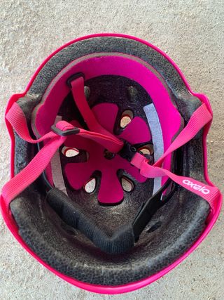 Casco infantil rosa