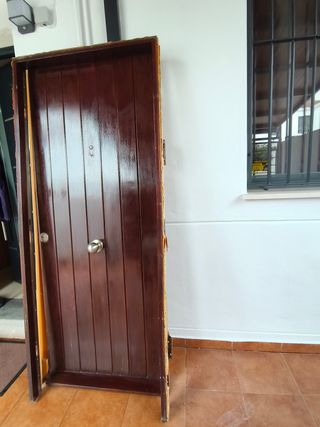 Puerta Madera Maciza Entrada Vivienda