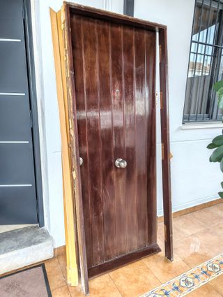 Puerta Madera Maciza Entrada Vivienda
