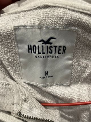 Chaqueta Hollister Crop Degradada Azul/Blanco