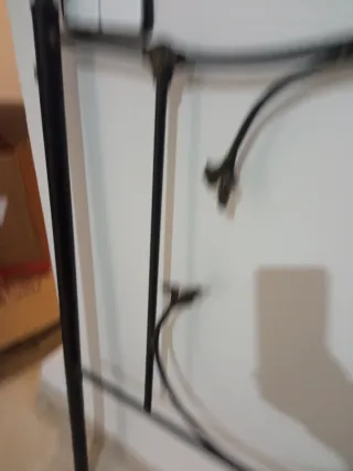 Cabecero forja vintage negro detalles dorados