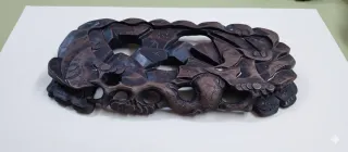 Figura Búfalo de Agua con Niño, tallada a mano