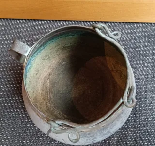 Caldero antiguo estilo rústico decoración