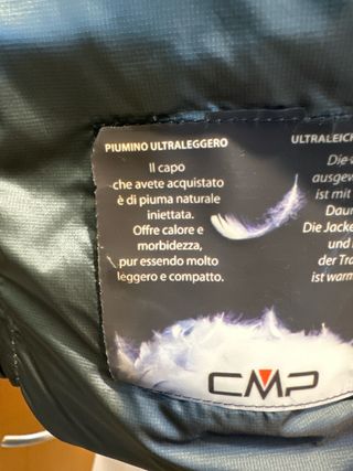 Piumino CMP Argento con Cappuccio