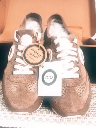 Zapatillas Aro Joaneta Beige/Marrón