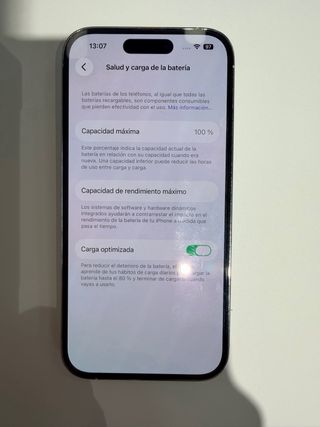 iPhone 14 Pro 1TB 1000Gigas Plata Bateria 100%!!