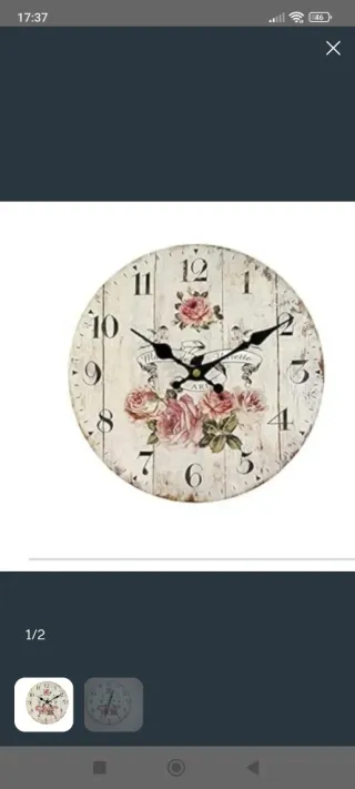 Reloj de pared decorativo
