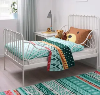 Cama extensible blanca 80x200 cm