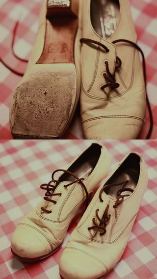 Zapatos Flamenco Gallardol Talla 37 Blanco Roto