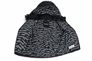 Chaleco Desigual Negro con Estampado Blanco