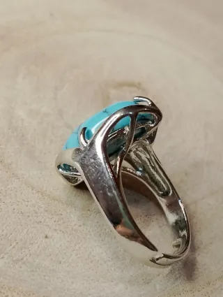 Anillo Plata Turquesa Natural