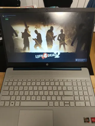 Ordenador HP Plata y Azul