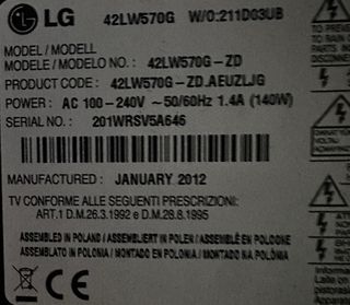LG 42LW570G