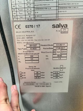 Horno Salva Kwik-co