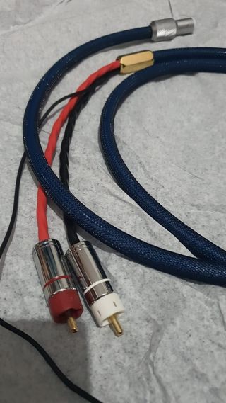 2 Cables 5DIN Macho a RCA Plateado 1m