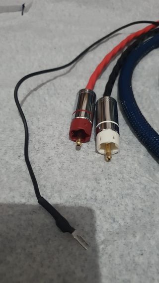 2 Cables 5DIN Macho a RCA Plateado 1m