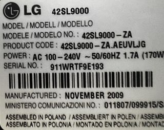 LG 42SL9000