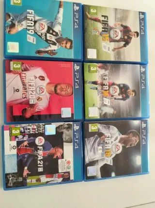 Lote 6 Juegos FIFA PS4 (15, 16, 18, 19, 20, 21)