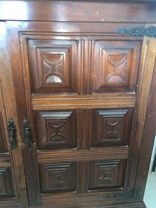 Taquillón zapatero madera y mármol