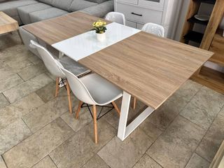 Mesa Extensible y 4 Sillas Nórdicas Pack Ahorro