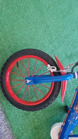 Bicicleta Infantil Spiderman Azul y Roja