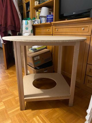 Mesa camilla redonda 90cm diámetro x 75cm alto