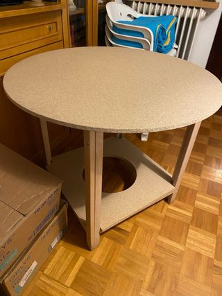 Mesa camilla redonda 90cm diámetro x 75cm alto