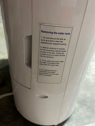 Deshumidificador Klarstein con gran depósito