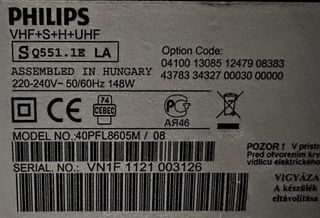 PHILIPS 40PFL8605M 08