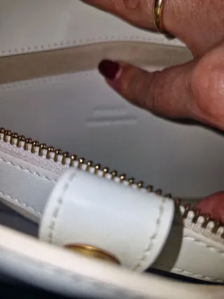 Borsa Pinko Donna Pelle Bianca Catena Oro