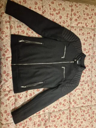 Chaqueta bomber hombre negra