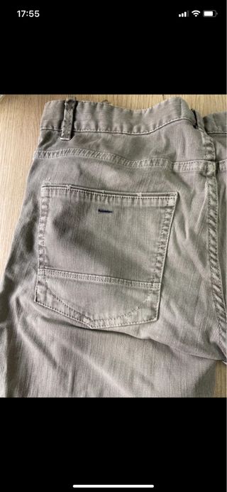 Pantalón vaquero slim gris Springfield hombre