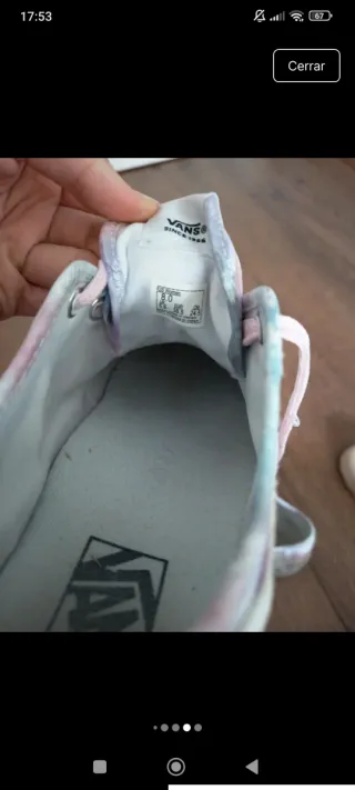 Zapatillas Vans Tye-Dye Talla 38.5