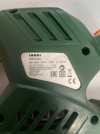 Cortasetos Eléctrico Verde y Naranja