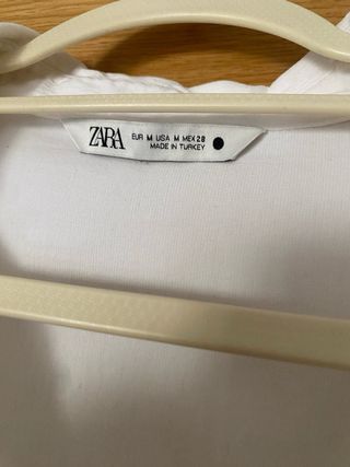 Blusa Zara Cut Out frunces pliegues - Talla S/M