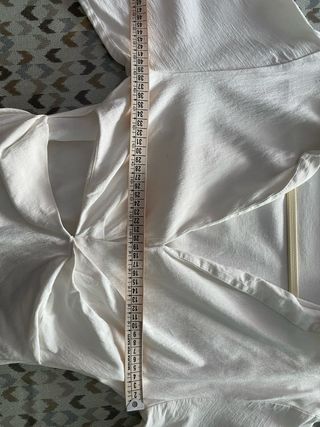 Blusa Zara Cut Out frunces pliegues - Talla S/M