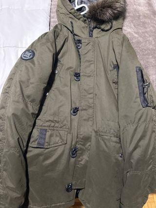 Abrigo Superdry verde militar