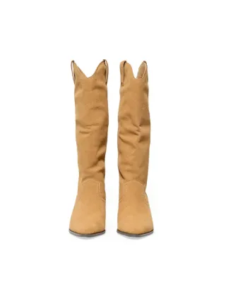 Botas cowboy altas camel