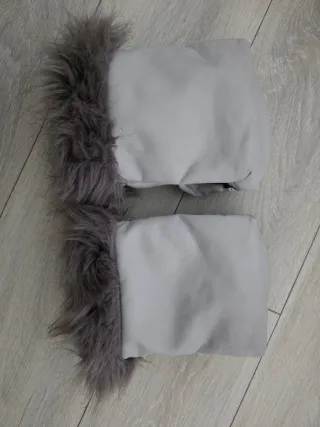 Manoplas para carrito de bebé grises