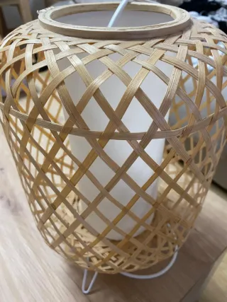 2 Lámparas de bambú Ikea