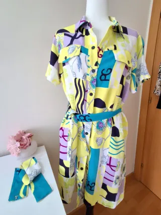 Vestido Purificación García Multicolor, nuevo