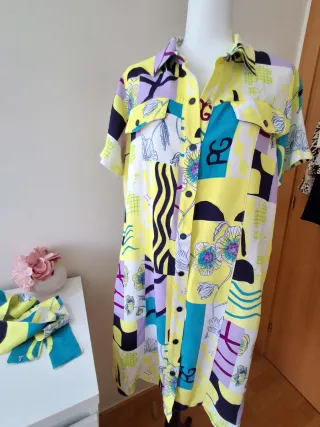 Vestido Purificación García Multicolor, nuevo