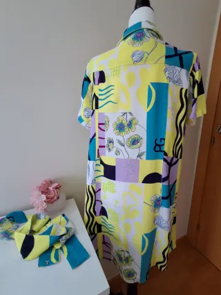 Vestido Purificación García Multicolor, nuevo